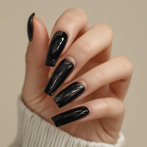 Black Cat-Eye nails