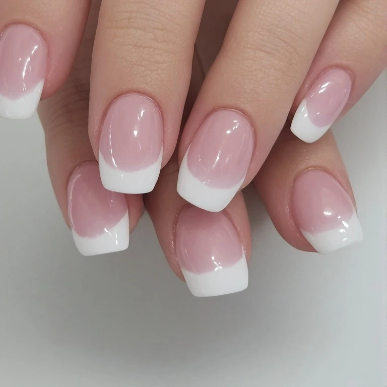 Foggy French nail design