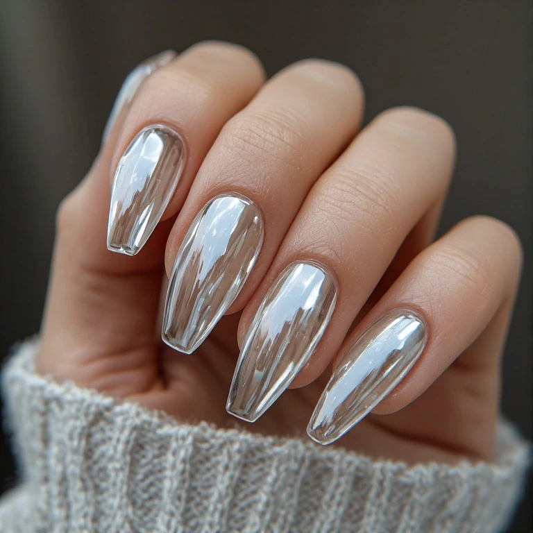 Transparent glass nail trend